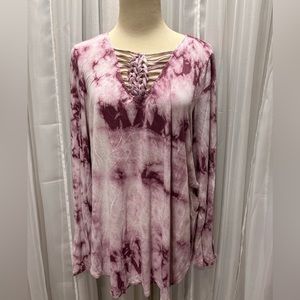 American Eagle Outfitters Soft & Sexy Tie Dye Blouse